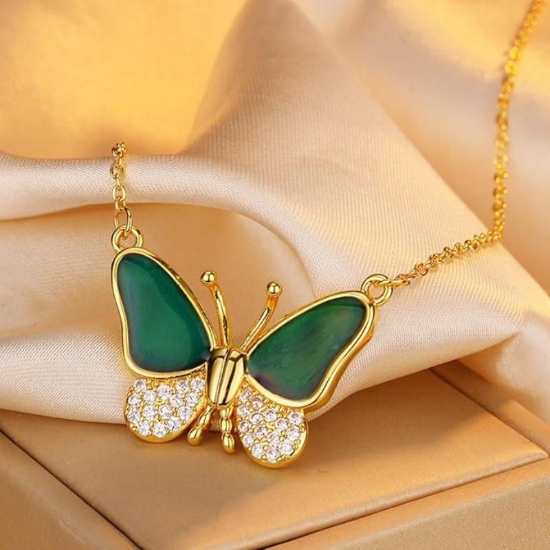 Beautiful Butterfly Colour Changing Pendant For Women