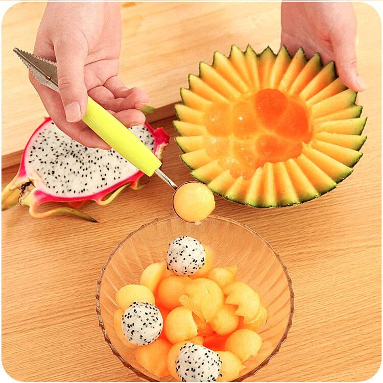 Sharp Fruit Scoop Stacks