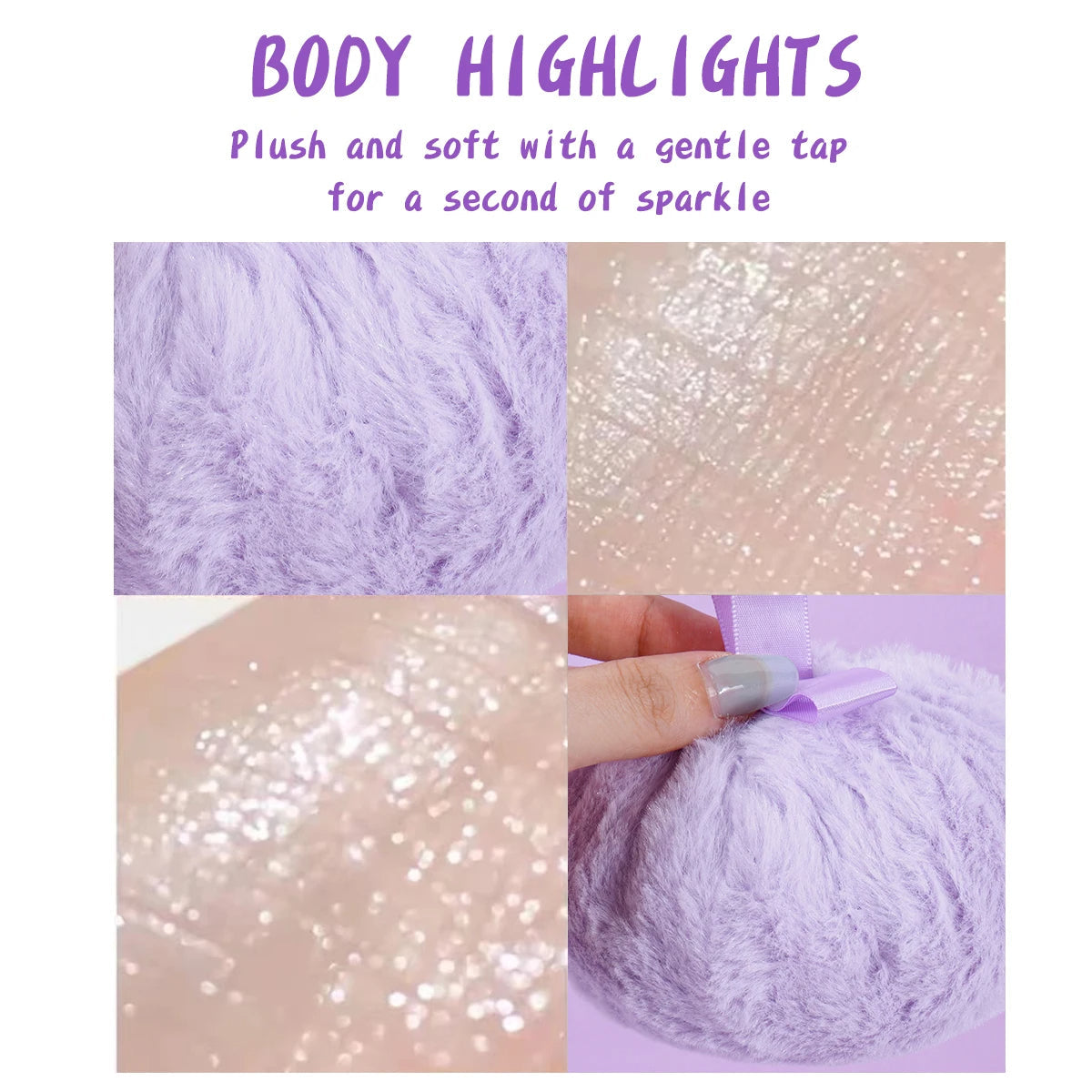 Puff Glitter Powder For Face and Body